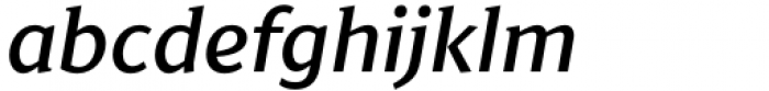 Jaqen Semi Medium Italic Font LOWERCASE