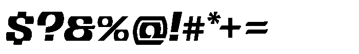 Jarlath Sans Italic Font OTHER CHARS