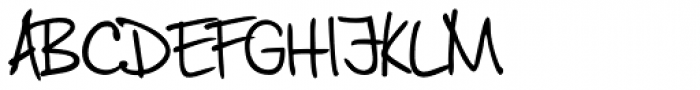 Jaro Handwriting Font UPPERCASE
