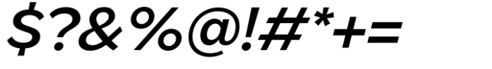 Jarvis Medium Italic Font OTHER CHARS