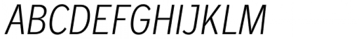 Jasan Condensed Light Italic Font UPPERCASE
