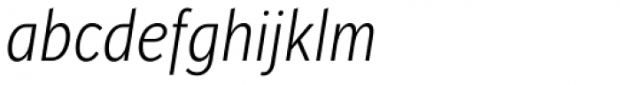 Jasan Condensed Light Italic Font LOWERCASE