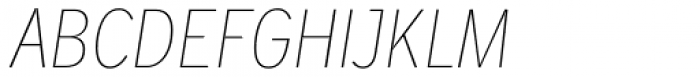 Jasan Condensed Thin Italic Font UPPERCASE