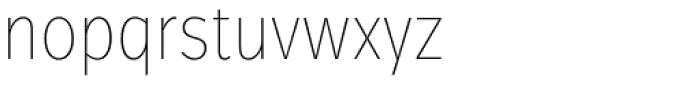 Jasan Condensed Thin Font LOWERCASE