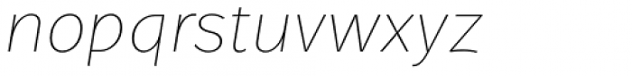 Jasan Thin Italic Font LOWERCASE