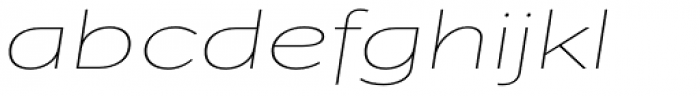 Jasan Wide Thin Italic Font LOWERCASE