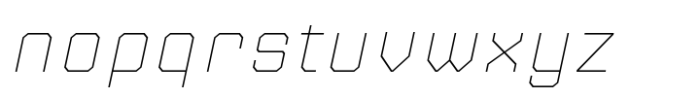 Jaturat Thin Italic Font LOWERCASE