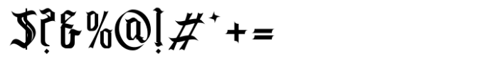 Javier Skull Regular Font OTHER CHARS