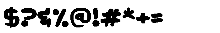 Jaw Drop Font OTHER CHARS