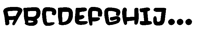 Jaw Drop Font UPPERCASE