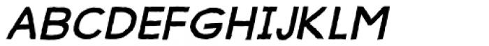 Jawbird Bold Italic Font UPPERCASE