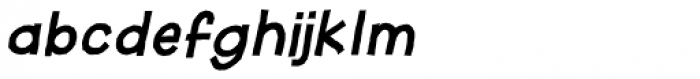 Jawbird Bold Italic Font LOWERCASE