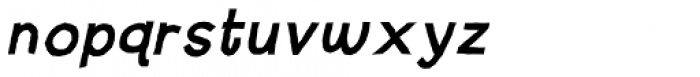 Jawbird Bold Italic Font LOWERCASE