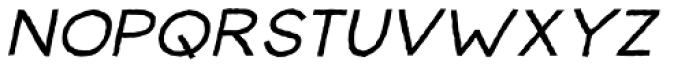 Jawbird Regular Italic Font UPPERCASE