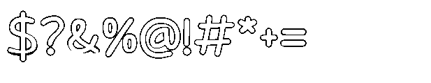 Jawharah Outline Font OTHER CHARS