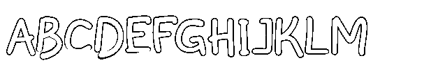 Jawharah Outline Font UPPERCASE