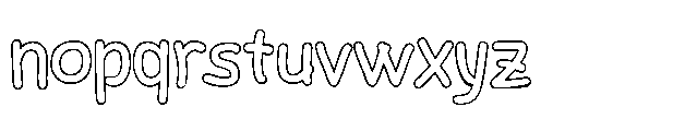 Jawharah Outline Font LOWERCASE