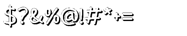 Jawharah Shadow Font OTHER CHARS