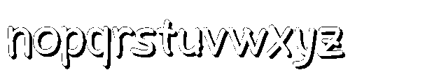 Jawharah Shadow Font LOWERCASE