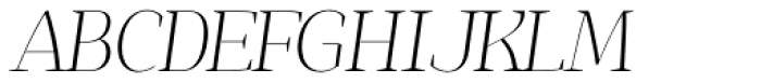 Jaymont Thin Italic Font UPPERCASE