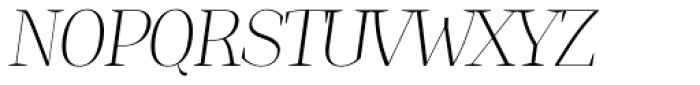 Jaymont Thin Italic Font UPPERCASE