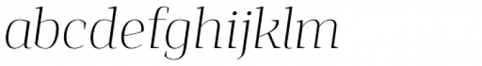 Jaymont Thin Italic Font LOWERCASE