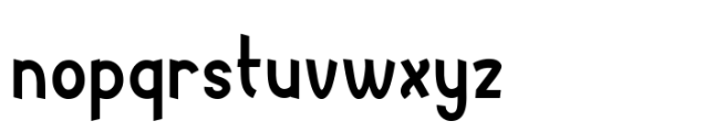 Jazek Font LOWERCASE