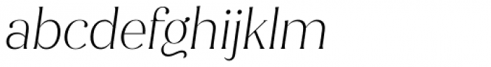 Jazmín Alt Extra Light Italic Font LOWERCASE
