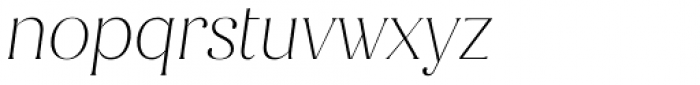 Jazmín Alt Thin Italic Font LOWERCASE