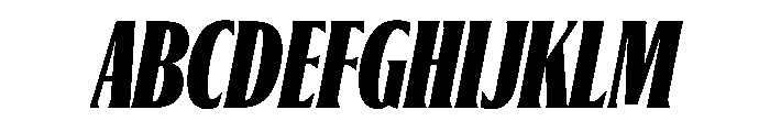 Jargon Black Italic Font UPPERCASE
