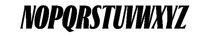 Jargon Black Italic Font UPPERCASE