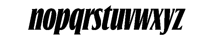 Jargon Black Italic Font LOWERCASE