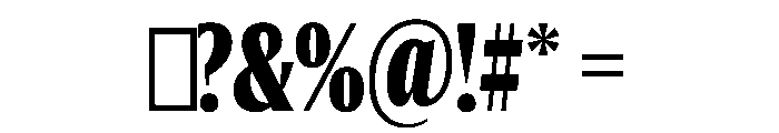 Jargon Black Font OTHER CHARS