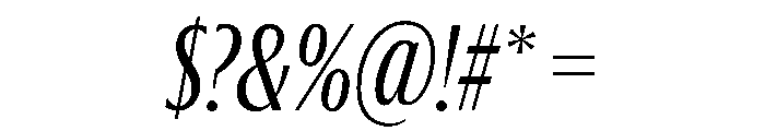 Jargon Regular Italic Font OTHER CHARS