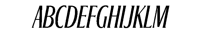 Jargon Regular Italic Font UPPERCASE