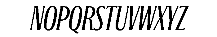 Jargon Regular Italic Font UPPERCASE