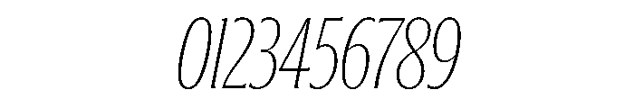 Jargon Thin Italic Font OTHER CHARS