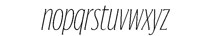 Jargon Thin Italic Font LOWERCASE