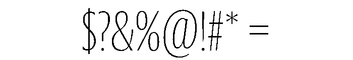 Jargon Thin Font OTHER CHARS