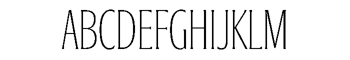 Jargon Thin Font UPPERCASE
