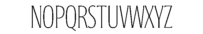 Jargon Thin Font UPPERCASE