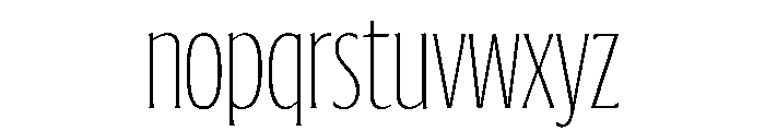 Jargon Thin Font LOWERCASE