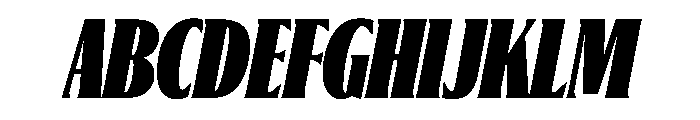 Jargon Ultra Italic Font UPPERCASE