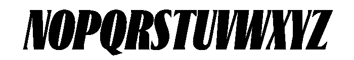 Jargon Ultra Italic Font UPPERCASE
