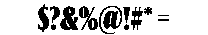 Jargon Ultra Font OTHER CHARS