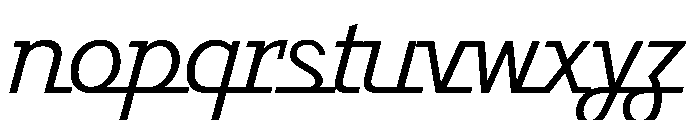 Javelin Regular Font LOWERCASE
