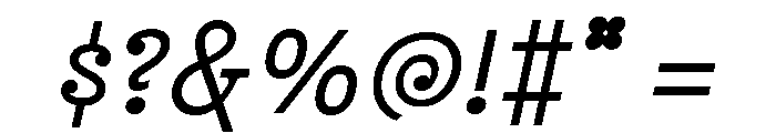 Jazz BT Italic Font OTHER CHARS