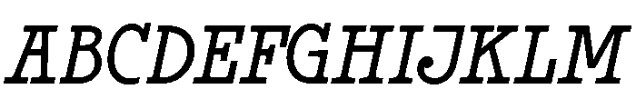 Jazz BT Italic Font UPPERCASE