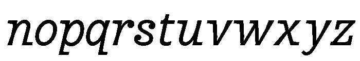 Jazz BT Italic Font LOWERCASE