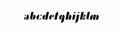 Jan Oblique Font LOWERCASE